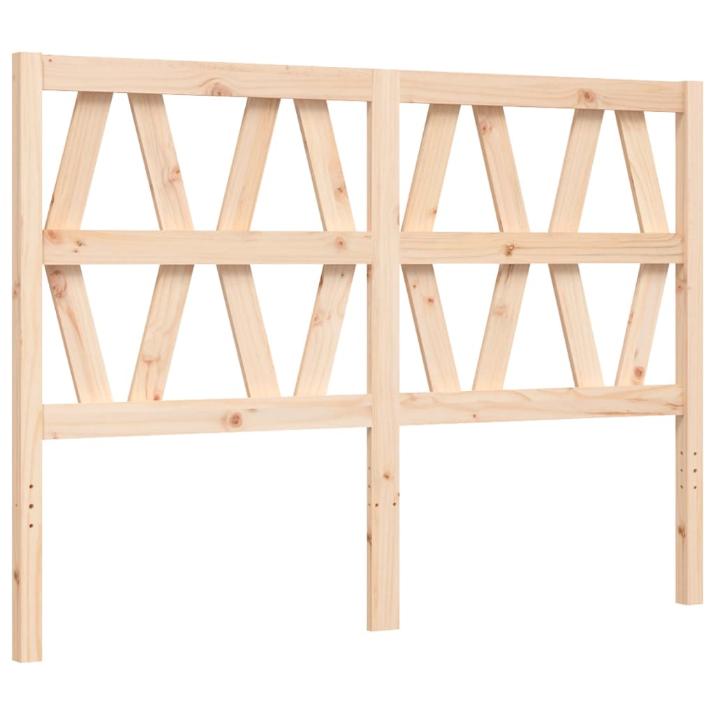 Bed Frame with Headboard 120x200 cm Solid Wood