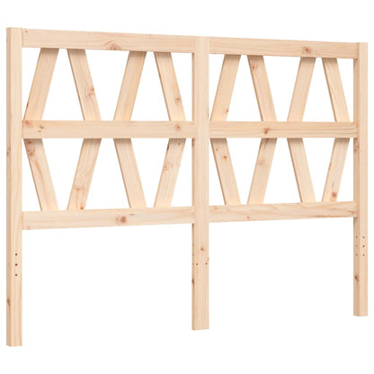 Bed Frame with Headboard 120x200 cm Solid Wood