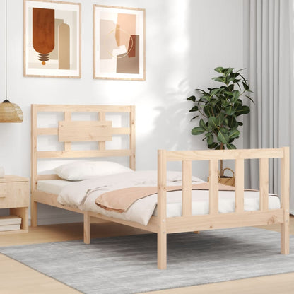 Bed Frame without Mattress Small Single Solid Wood Pine