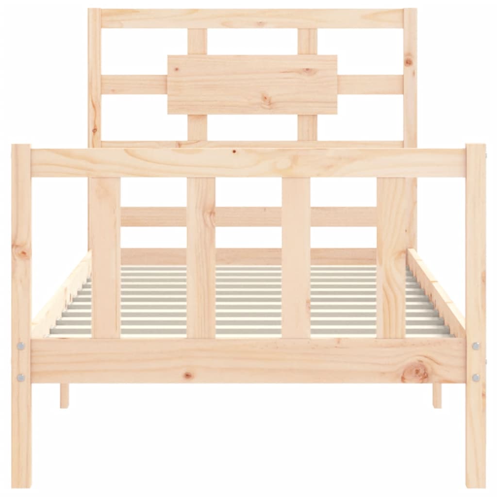 Bed Frame without Mattress Small Single Solid Wood Pine