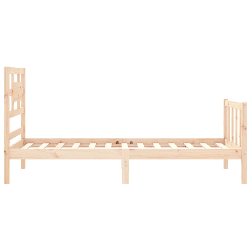 Bed Frame without Mattress Small Single Solid Wood Pine