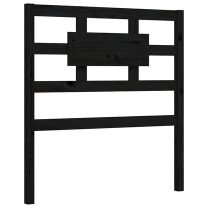 Bed Frame without Mattress Black Small Single Solid Wood Pine