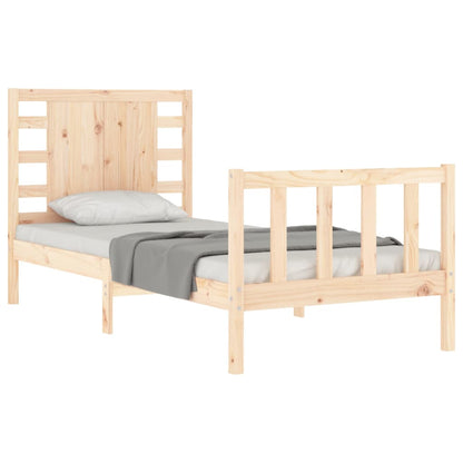 Bed Frame without Mattress Single Solid Wood Pine