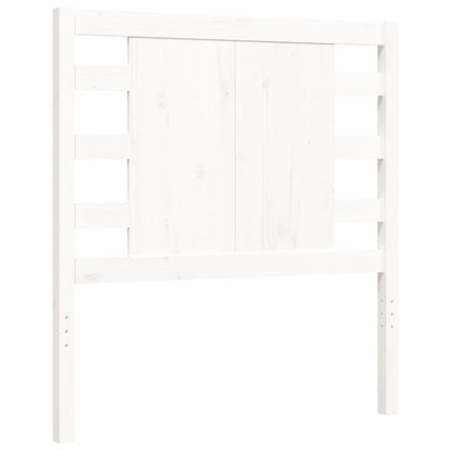 Bed Frame without Mattress White 90x200 cm Solid Wood Pine