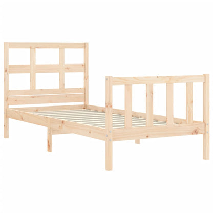 Bed Frame without Mattress Single Solid Wood Pine