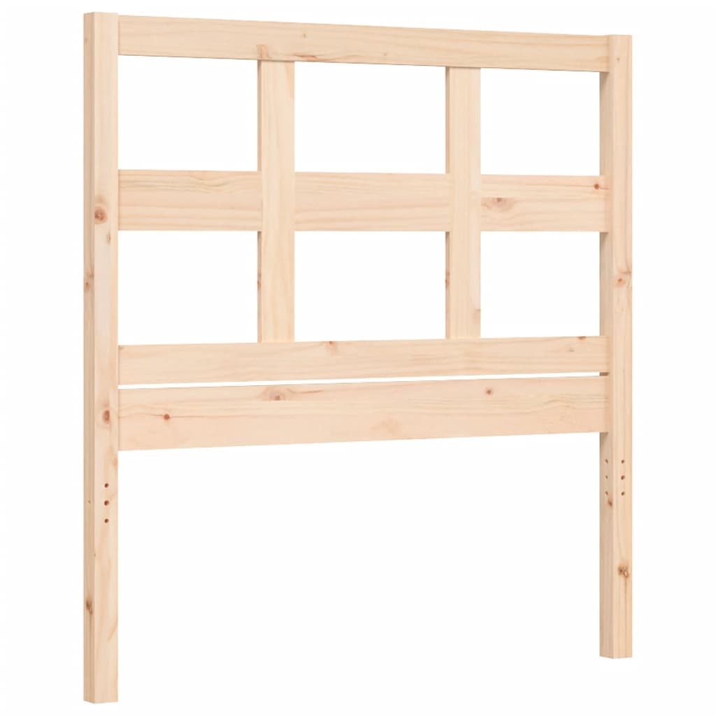 Bed Frame without Mattress Single Solid Wood Pine