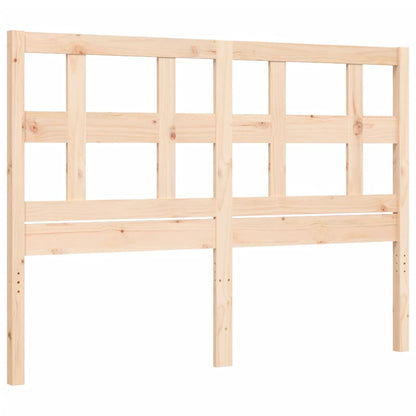 Bed Frame with Headboard Small Double Solid Wood