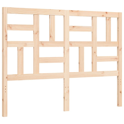 Bed Frame without Mattress 140x190 cm Solid Wood Pine