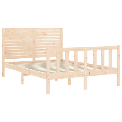 Bed Frame without Mattress Small Double Solid Wood Pine