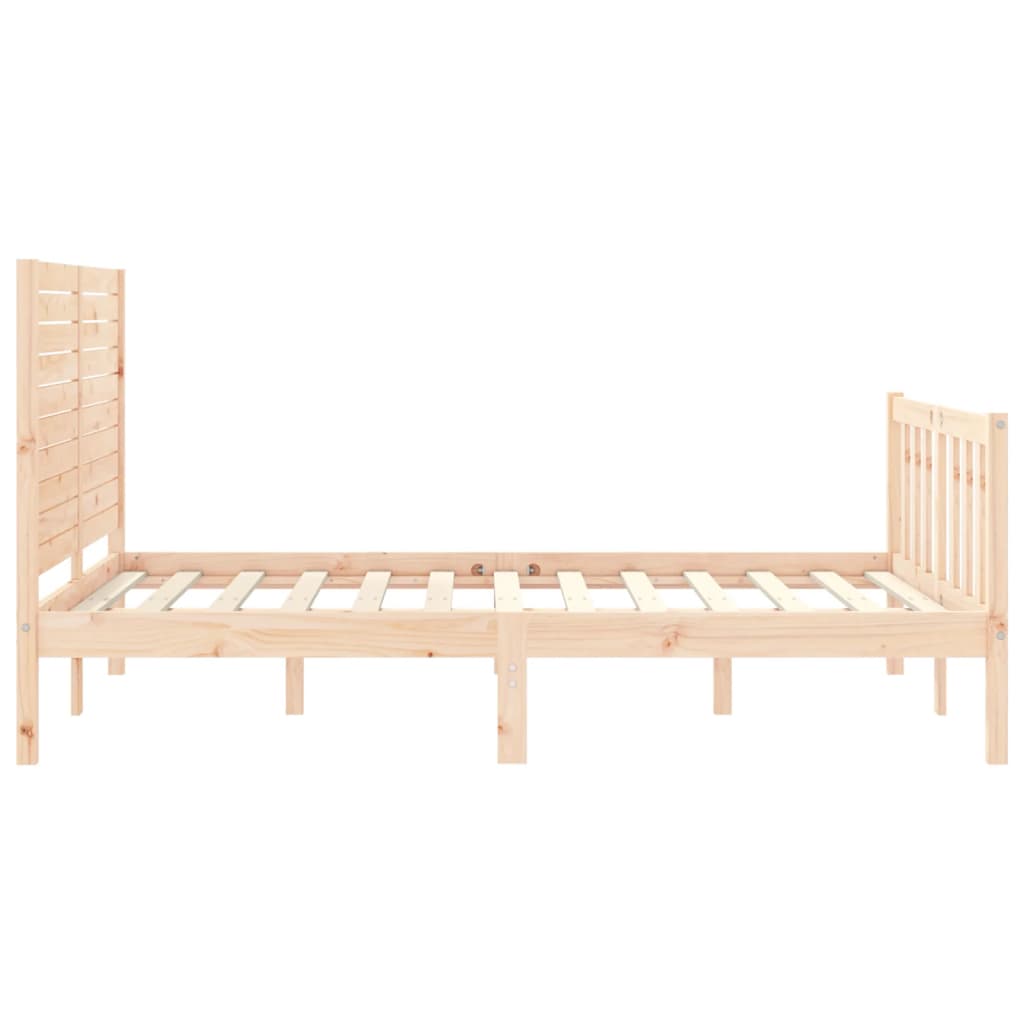 Bed Frame without Mattress Small Double Solid Wood Pine