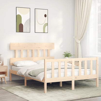 Bed Frame without Mattress 120x200 cm Solid Wood Pine