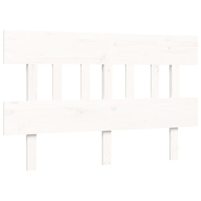 Bed Frame without Mattress White 120x200 cm Solid Wood Pine