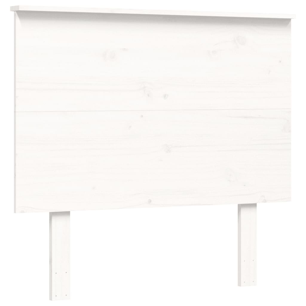 Bed Frame without Mattress White Small Single Solid Wood Pine