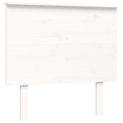 Bed Frame without Mattress White Small Single Solid Wood Pine