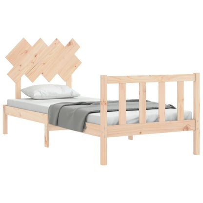 Bed Frame without Mattress Single Solid Wood Pine