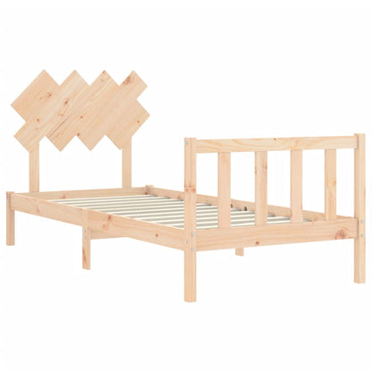 Bed Frame without Mattress Single Solid Wood Pine