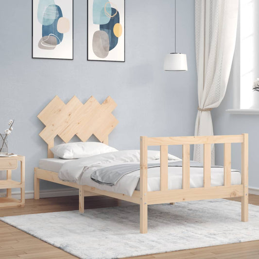 Bed Frame without Mattress Single Solid Wood Pine