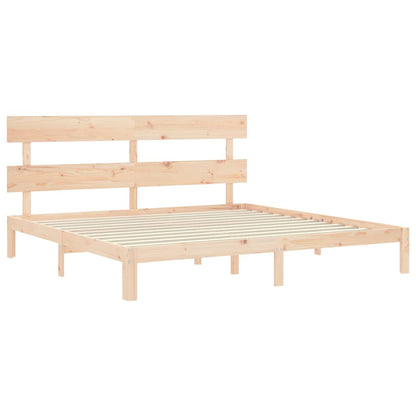 Bed Frame without Mattress Super King Size Solid Wood Pine