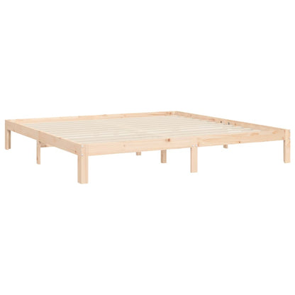 Bed Frame without Mattress Super King Size Solid Wood Pine