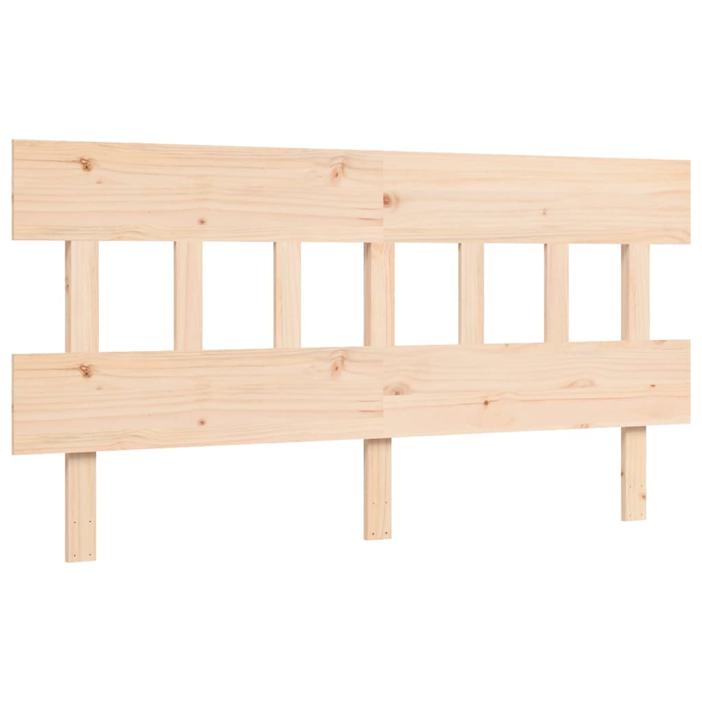 Bed Frame without Mattress King Size Solid Wood Pine