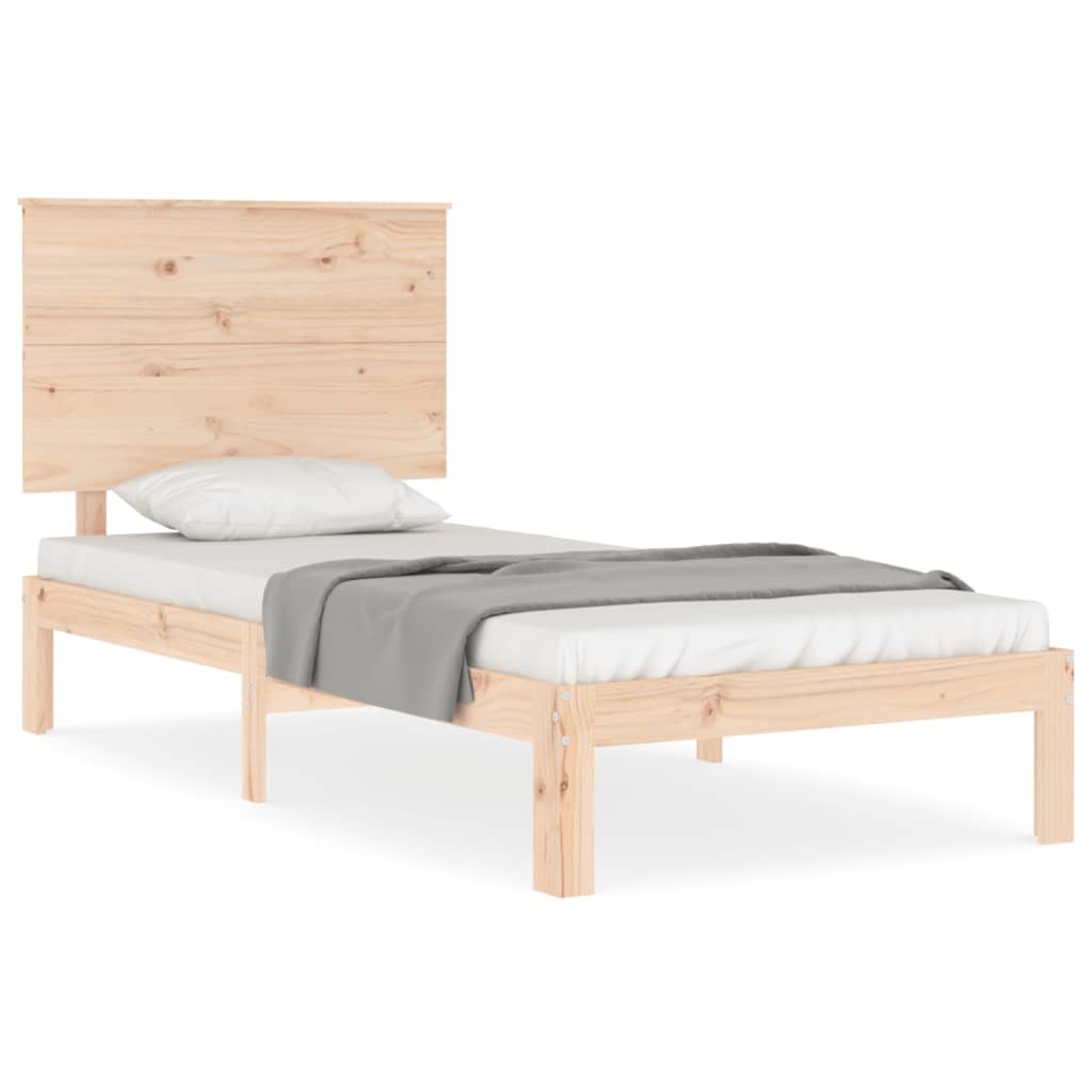 Bed Frame without Mattress 100x200 cm Solid Wood Pine