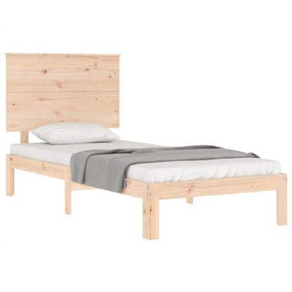 Bed Frame without Mattress 100x200 cm Solid Wood Pine