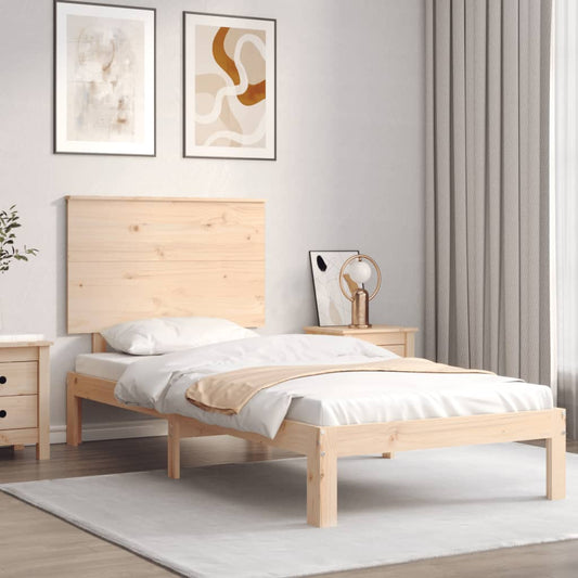 Bed Frame without Mattress 100x200 cm Solid Wood Pine