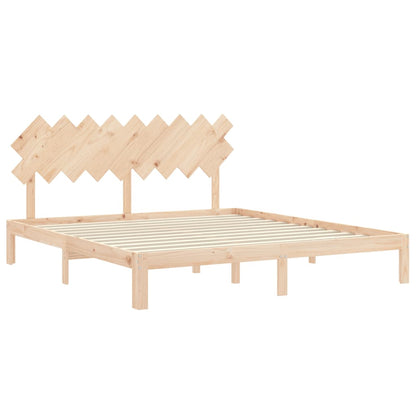 Bed Frame without Mattress Super King Size Solid Wood Pine