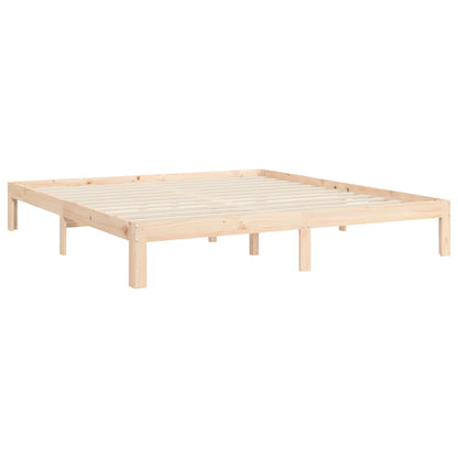 Bed Frame without Mattress Super King Size Solid Wood Pine