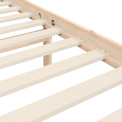 Bed Frame without Mattress 200x200 cm Solid Wood Pine