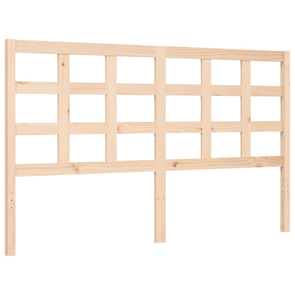 Bed Frame without Mattress King Size Solid Wood