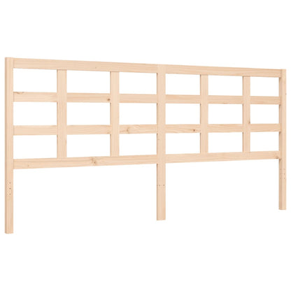 Bed Frame with Headboard Super King Size Solid Wood