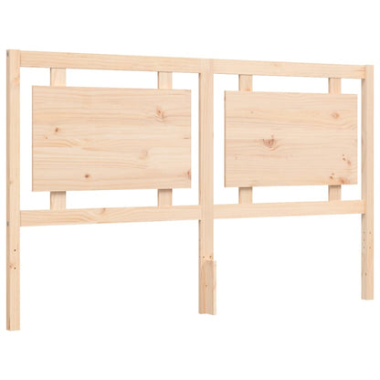 Bed Frame with Headboard King Size Solid Wood