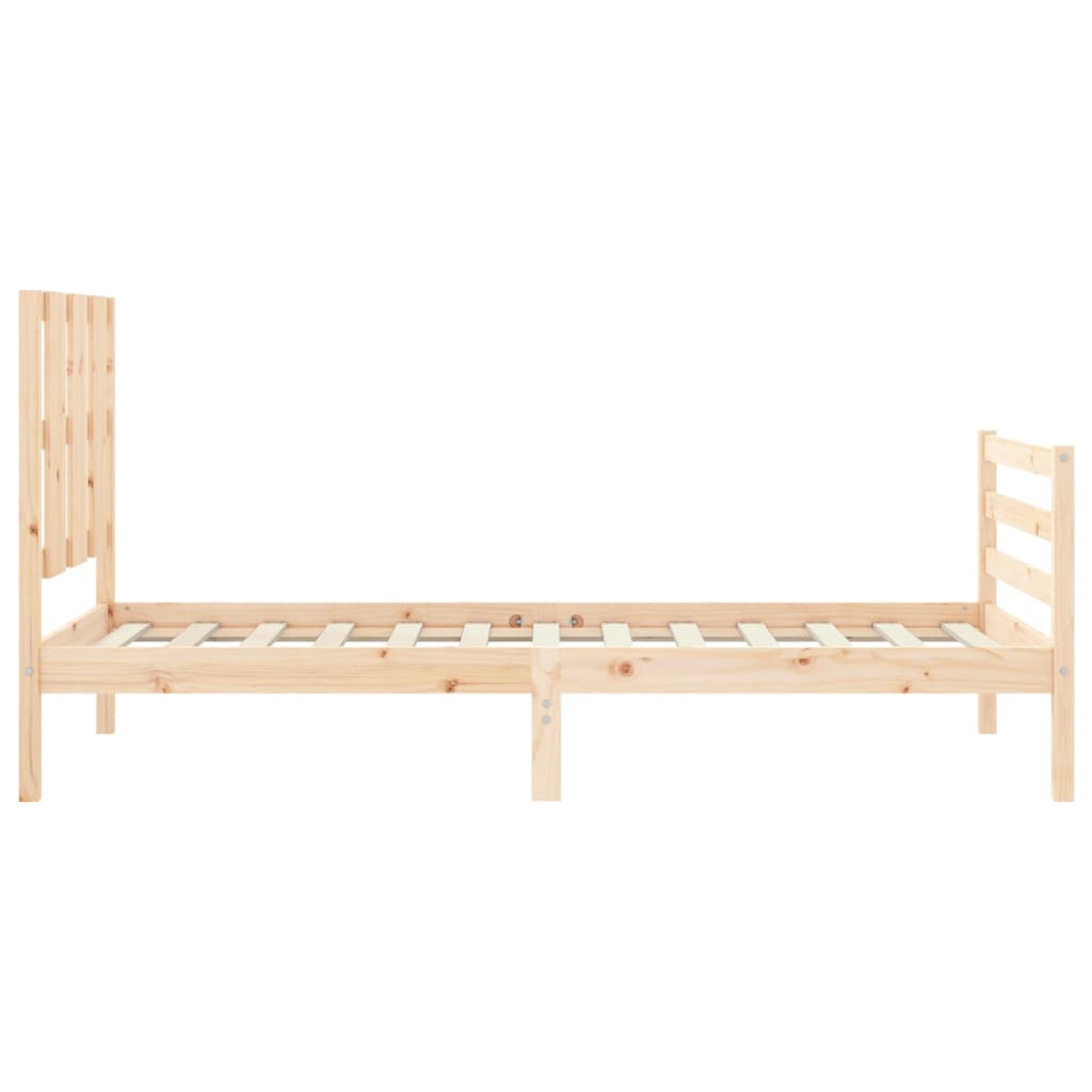 Bed Frame without Mattress Small Single Solid Wood