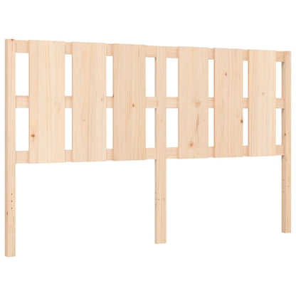 Bed Frame with Headboard King Size Solid Wood