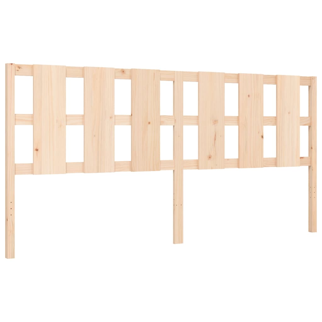 Bed Frame with Headboard Super King Size Solid Wood