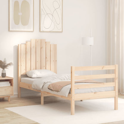 Bed Frame without Mattress Small Single Solid Wood