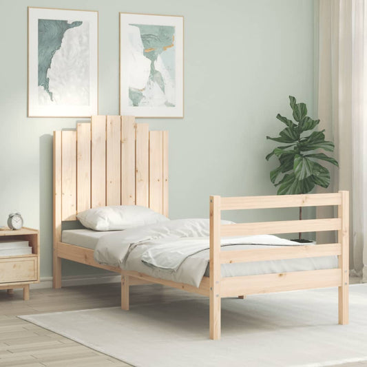 Bed Frame without Mattress Small Single Solid Wood