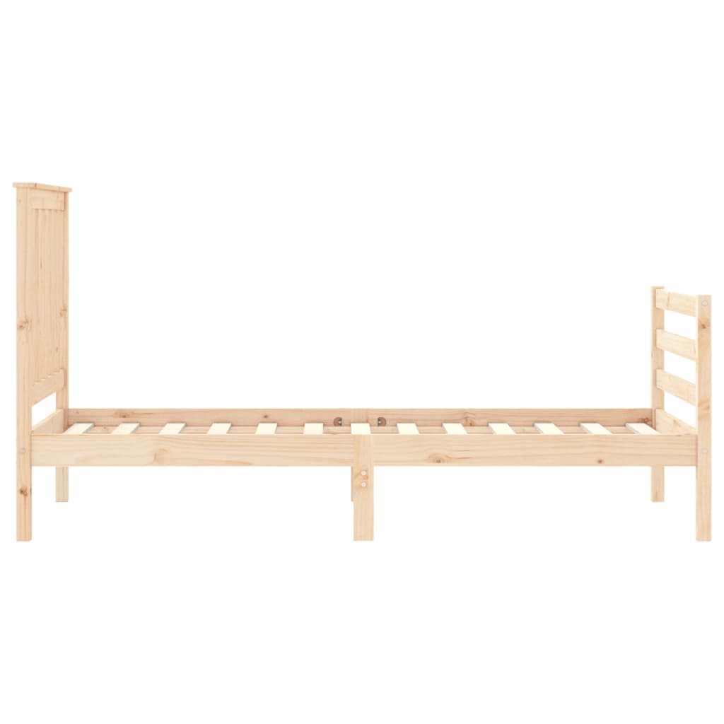 Bed Frame without Mattress Small Single Solid Wood