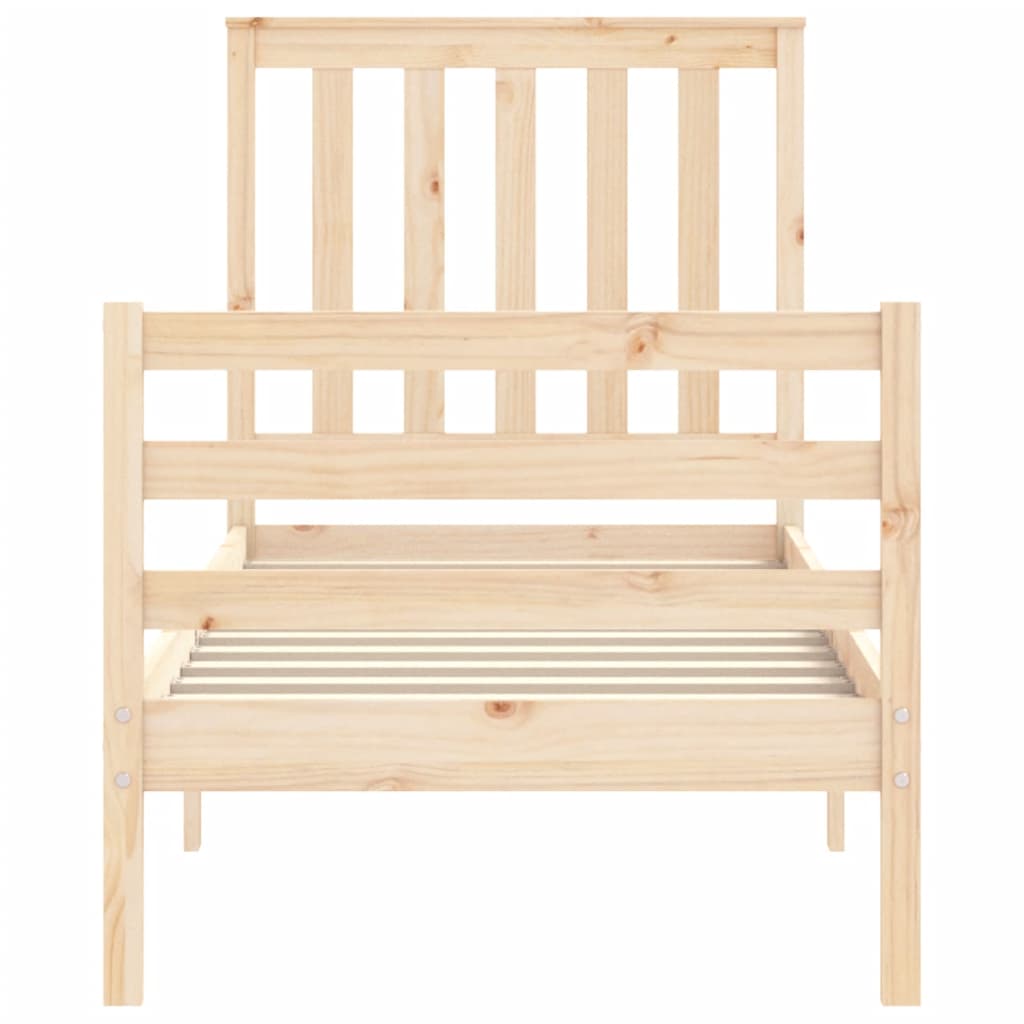 Bed Frame without Mattress Small Single Solid Wood