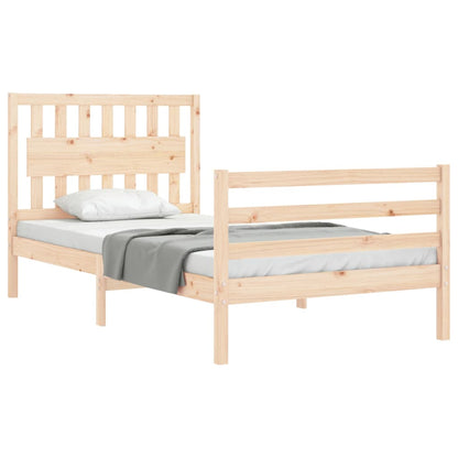 Bed Frame without Mattress 100x200 cm Solid Wood