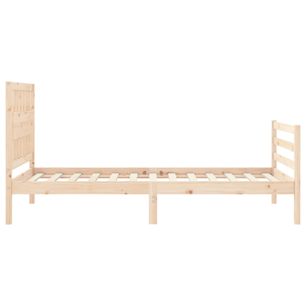 Bed Frame without Mattress 100x200 cm Solid Wood