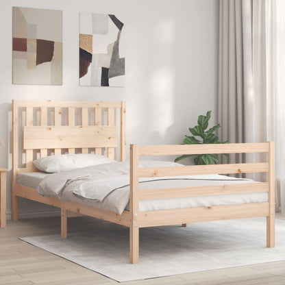 Bed Frame without Mattress 100x200 cm Solid Wood