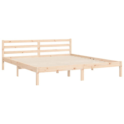 Bed Frame without Mattress Super King Size Solid Wood