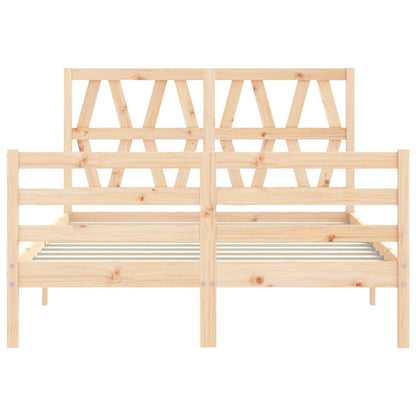 Bed Frame without Mattress Small Double Solid Wood