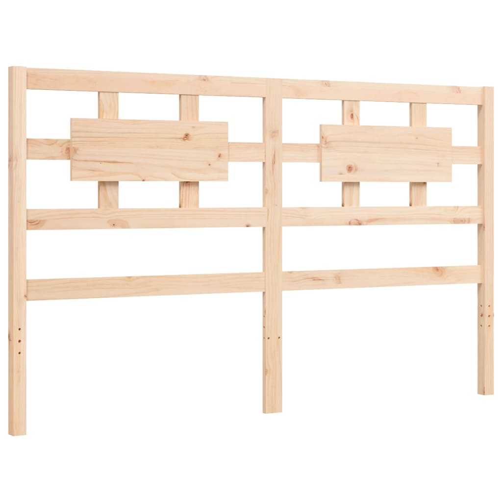 Bed Frame without Mattress King Size Solid Wood