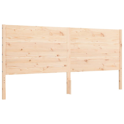 Bed Frame with Headboard Super King Size Solid Wood