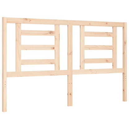 Bed Frame with Headboard King Size Solid Wood