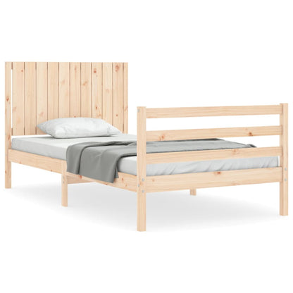 Bed Frame without Mattress 100x200 cm Solid Wood