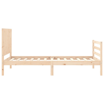 Bed Frame without Mattress 100x200 cm Solid Wood